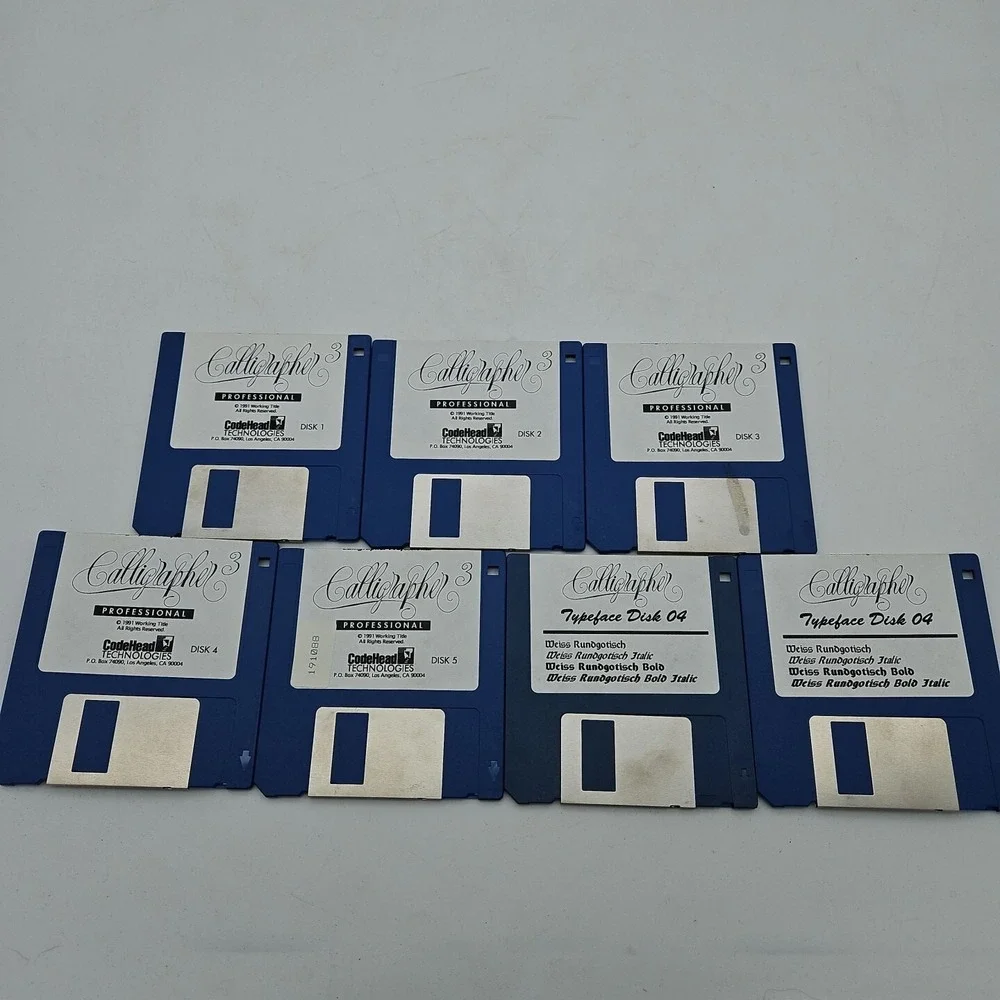 Calligrapher‎ Professional Vintage Computer Software 7 Disks